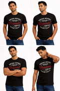 Men's Black Vintage Graphic T-Shirt – Original Denim Goods Printed Casual Crew Neck Tee