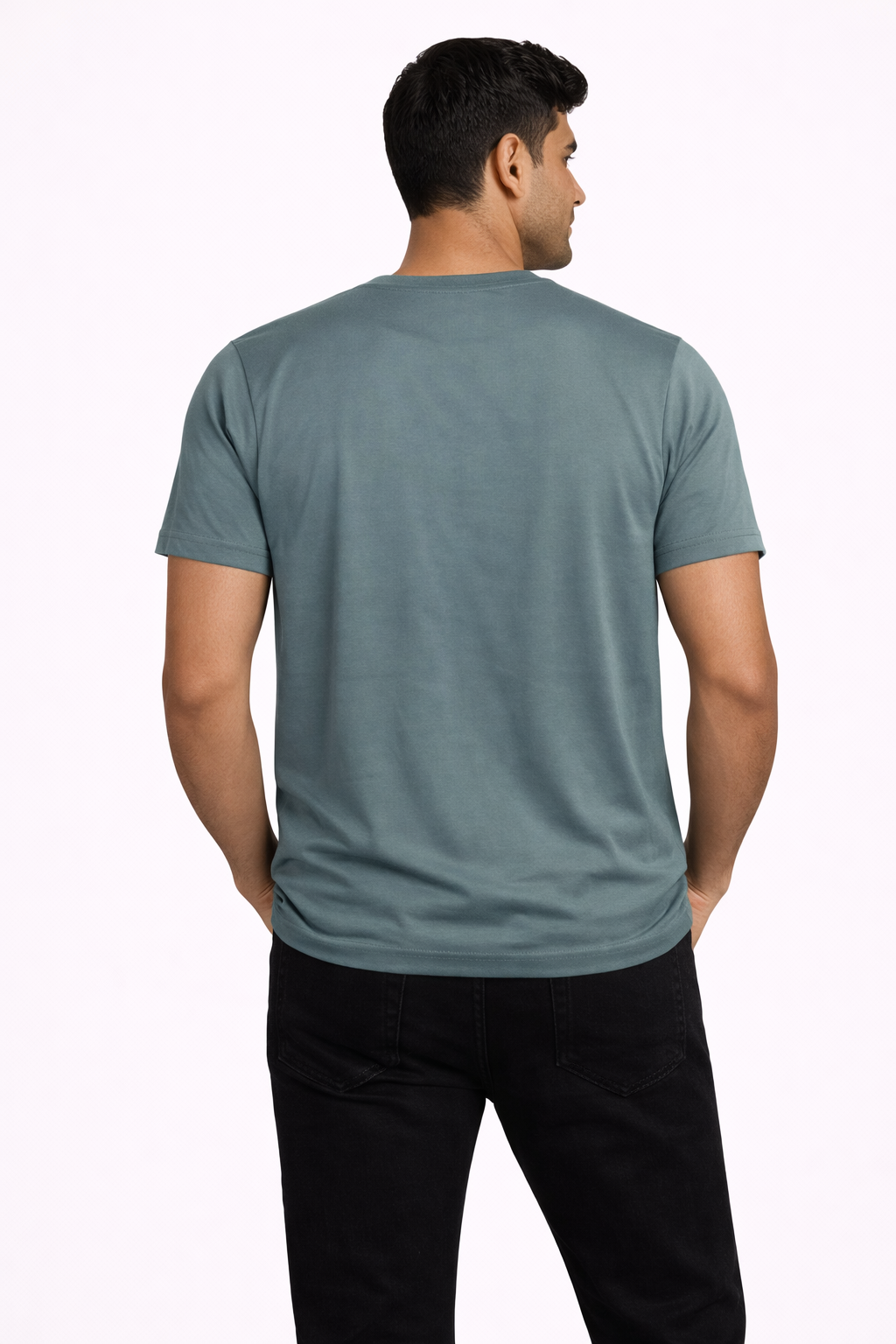 Men’s Teal Original Vintage Graphic T-Shirt – Casual Printed Crew Neck Tee